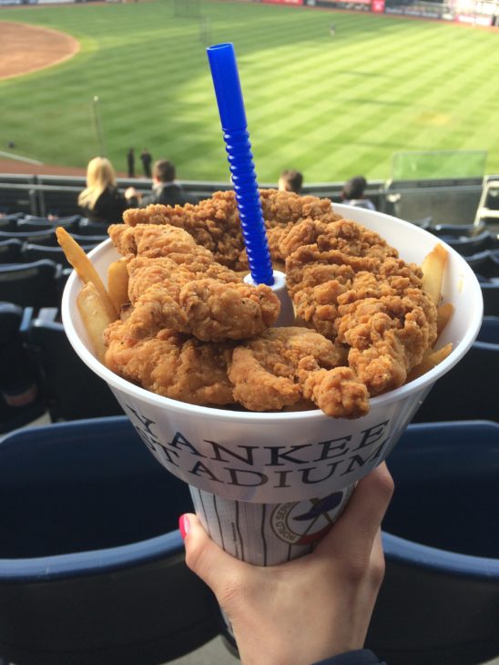 Cut4 on X: The @Yankees' Super Cup (chicken fingers, fries AND a drink) is  ingenuity at its finest.  / X